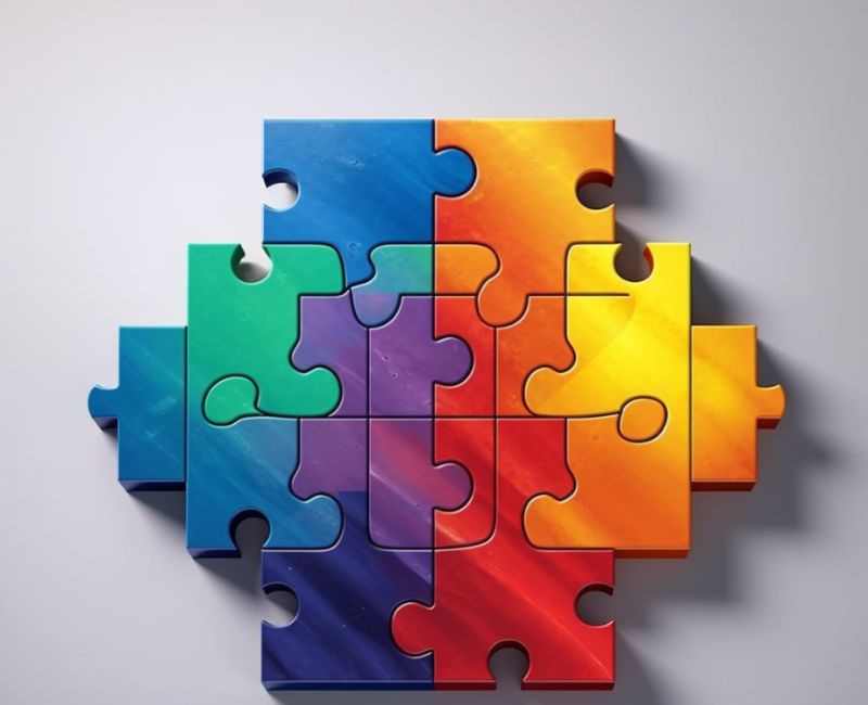 Profissional resolvendo quebra-cabeças simbolizando desafios