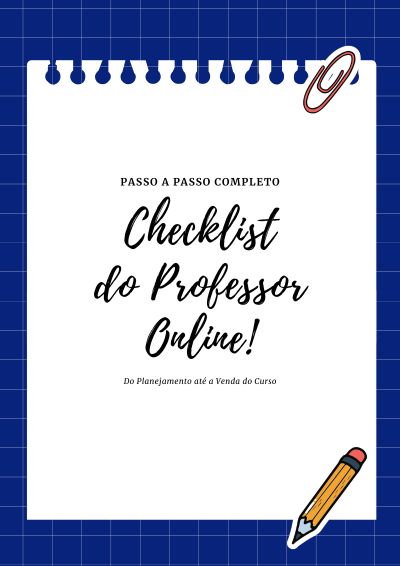 Ebook Checklist do Professor Online