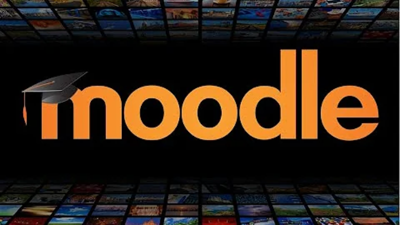 Moodle é uma plataforma online para aprendizado à distância, um sistema de gerenciamento de aprendizagem.