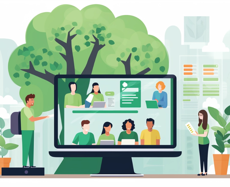 Estudante Otimizando Estudos com Ferramentas Online