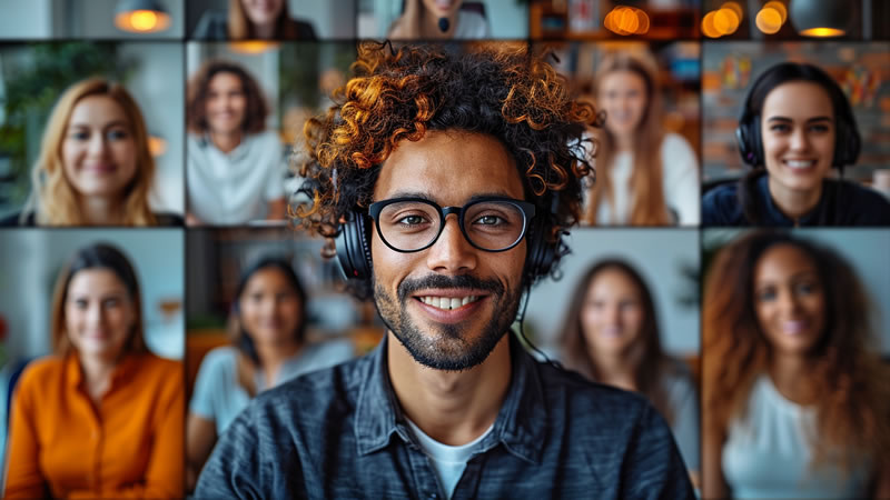 Treinamento uma equipe de colaboradores a partir de uma plataforma de cursos online.